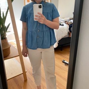 Madewell Denim Button Down Top